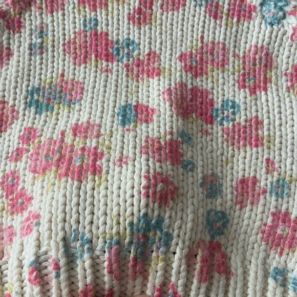 Zara Crochet Cropped Tank Top with Floral Print S - Picture 7 of 14